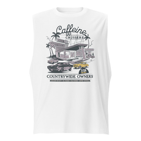 [ID: 365-G308] Caffeine Cruisers Unisex Muscle Shirt