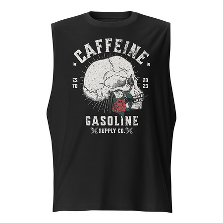 [ID: 365-G309] CAFFEINE GASOLINE Unisex Muscle Shirt