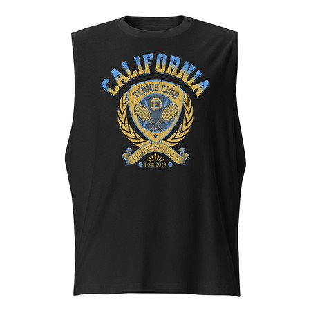 [ID: 365-G319] CALIFORNIA TENNIS PROFESSIONALS Unisex Muscle Shirt