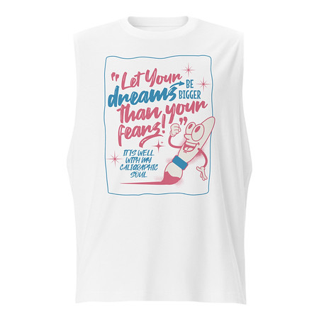 [ID: 365-G320] Calligraphic Soul Unisex Muscle Shirt