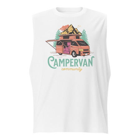 [ID: 365-G322] Campervan Community - Outdoor Adventure Unisex Muscle Shirt