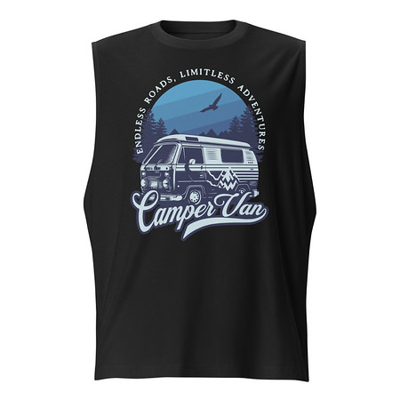 [ID: 365-G323] Campervan Unisex Muscle Shirt