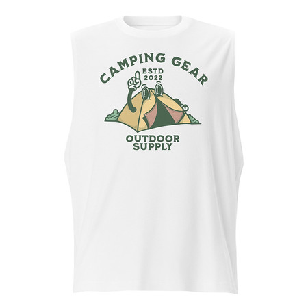 [ID: 365-G326] Camping Gear Unisex Muscle Shirt