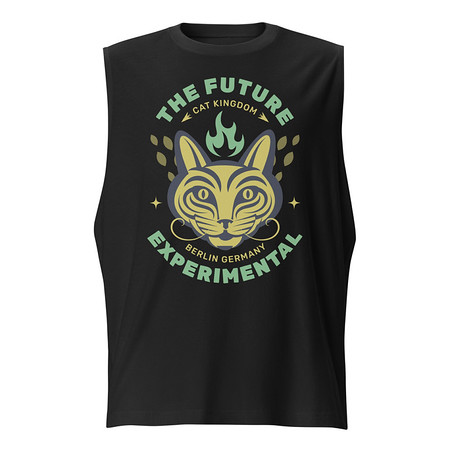 [ID: 365-G337] Cat Kingdom Berlin - Animal Unisex Muscle Shirt