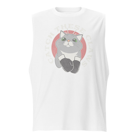 [ID: 365-G344] Catch These Claws - Cute Cat Unisex Muscle Shirt