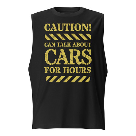 [ID: 365-G351] Caution Signs - Yellow Traffic Sign Unisex Muscle Shirt