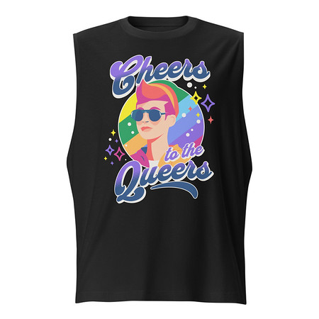 [ID: 365-G362] Cheers to the Queers Unisex Muscle Shirt