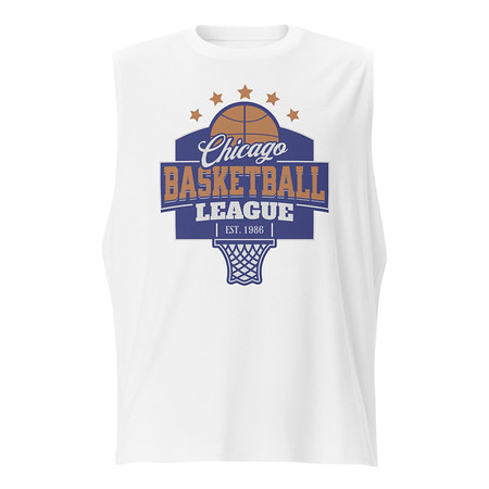 [ID: 365-G363] Chicago Basketball League - Athlectic Sports Unisex Muscle Shirt