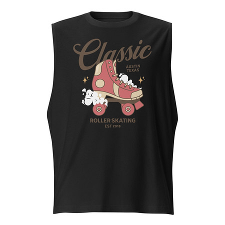 [ID: 365-G384] Classic Roller Skating - Sports Apparel Unisex Muscle Shirt
