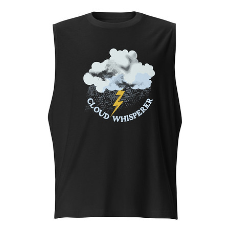 [ID: 365-G387] Cloud Whisperer - Rainy Weather Unisex Muscle Shirt