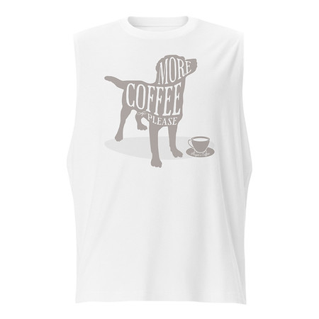 [ID: 365-G399] Coffee Dog Unisex Muscle Shirt