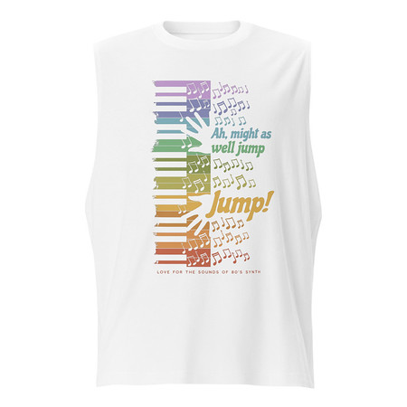 [ID: 365-G410] Colorful Retro Keyboard Unisex Muscle Shirt