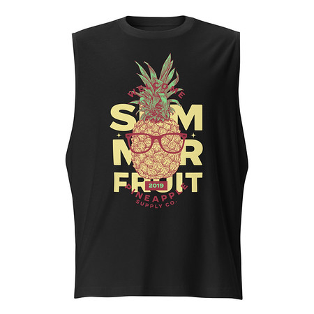 [ID: 365-G417] Cool Pineapple - Tropical Fruit Unisex Muscle Shirt