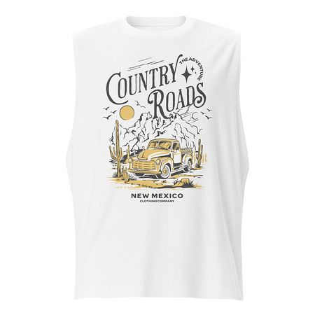 [ID: 365-G427] Country Roads - Wild West Unisex Muscle Shirt