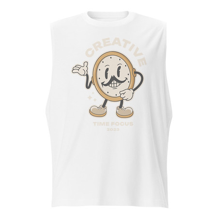 [ID: 365-G433] Creative Time Unisex Muscle Shirt