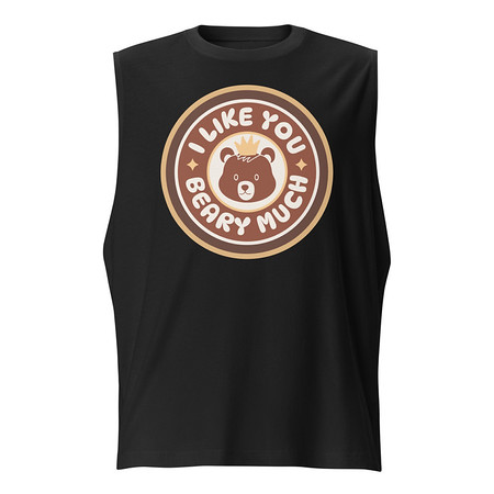 [ID: 365-G450] Cute Bear - AI Unisex Muscle Shirt