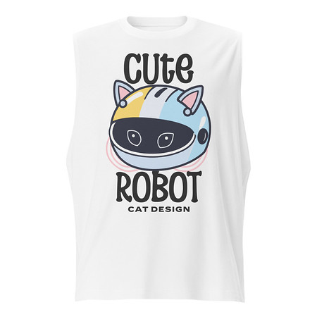 [ID: 365-G451] Cute Cat - AI Unisex Muscle Shirt