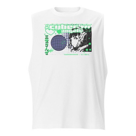 [ID: 365-G455] Cyber Angels - Y2k Girl Anime Unisex Muscle Shirt