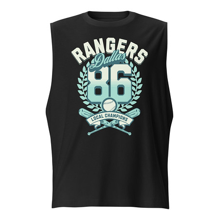 [ID: 365-G464] Dallas Rangers - Old School Sports Unisex Muscle Shirt