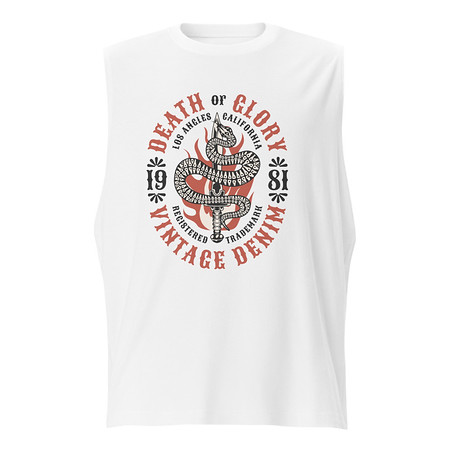 [ID: 365-G480] Death or Glory - Sword Snake Unisex Muscle Shirt