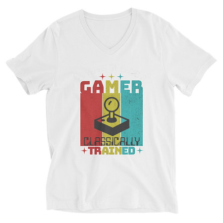 [ID: 223-G5] 25 Years of Being A Gamer Unisex V-Neck Tee