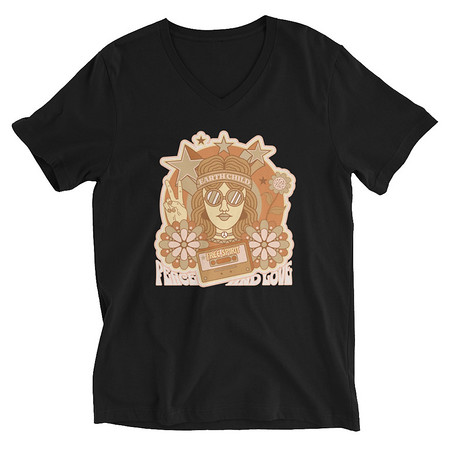[ID: 223-G11] 60s tee design Unisex V-Neck Tee