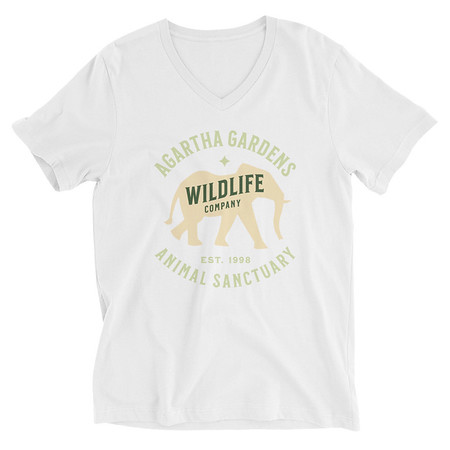 [ID: 223-G33] Agartha Gardens Wildlife - Animal Sanctuary Unisex V-Neck Tee