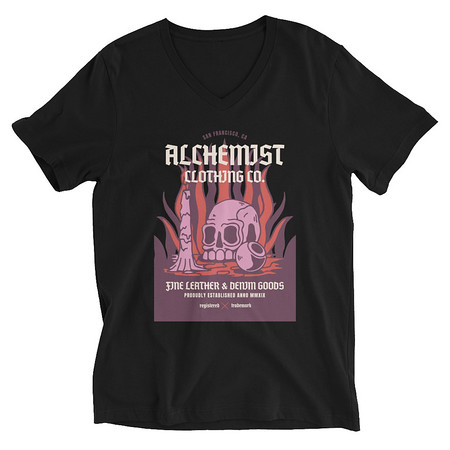 [ID: 223-G37] Alchemist Clothing Co. - Halloween Unisex V-Neck Tee