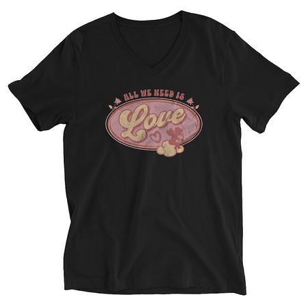 [ID: 223-G48] All We Need Is Love - Cupid Unisex V-Neck Tee
