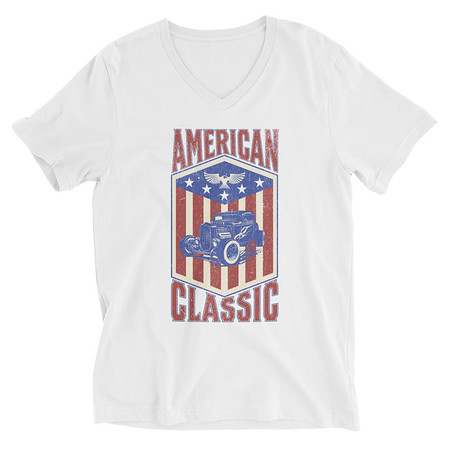 [ID: 223-G66] american classic Unisex V-Neck Tee