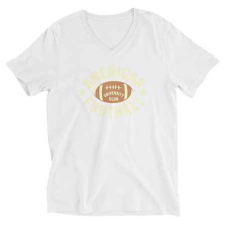[ID: 223-G69] American Football - Athletic Sports Unisex V-Neck Tee