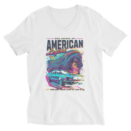 [ID: 223-G74] American Legend Unisex V-Neck Tee