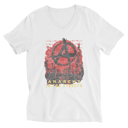[ID: 223-G78] Anarchy In The Street Unisex V-Neck Tee