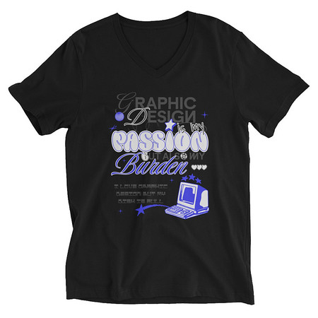 [ID: 223-G92] Anti-design  Unisex V-Neck Tee