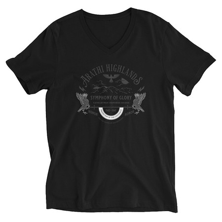 [ID: 223-G98] Arathi Honor Badge - Veteran Unisex V-Neck Tee