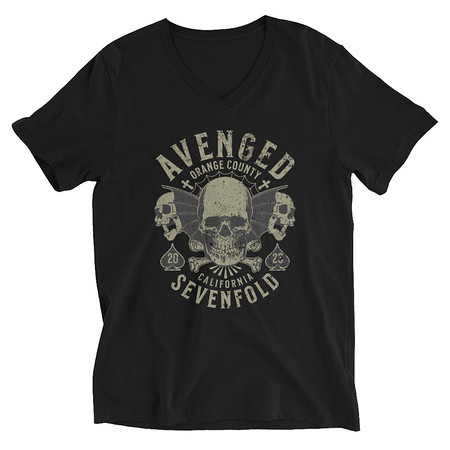 [ID: 223-G117] AVENGED SEVENFOLD Unisex V-Neck Tee