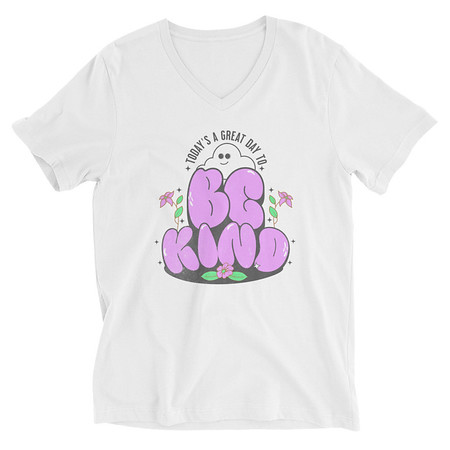 [ID: 223-G156] Be Kind Unisex V-Neck Tee