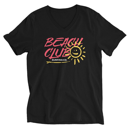 [ID: 223-G165] Beach Club Unisex V-Neck Tee