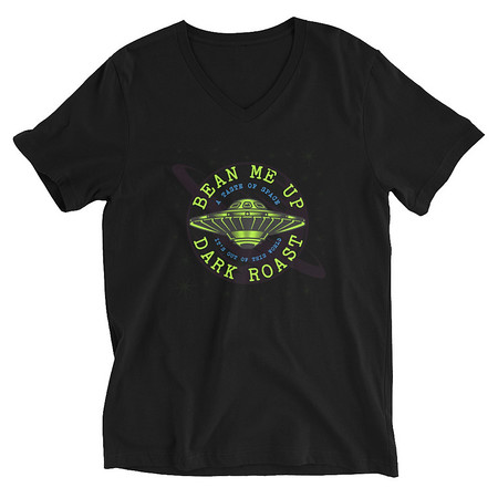 [ID: 223-G170] Bean Me Up Unisex V-Neck Tee