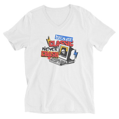 [ID: 223-G175] Because Classic Never Crash Unisex V-Neck Tee