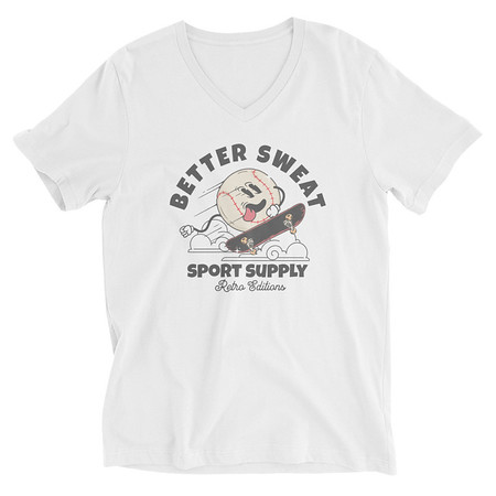 [ID: 223-G195] Better Sweat Sport Supply Unisex V-Neck Tee