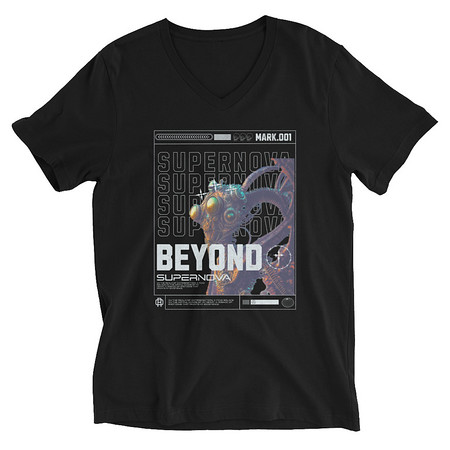 [ID: 223-G198] Beyond Supernova Unisex V-Neck Tee