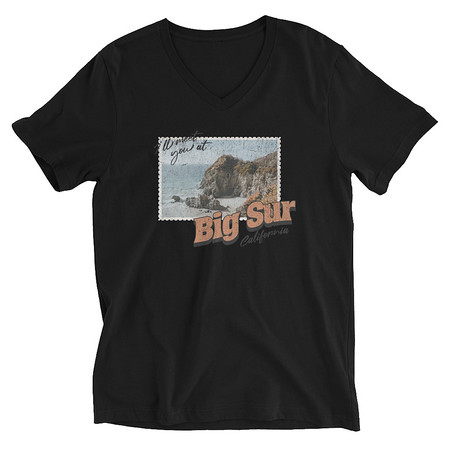 [ID: 223-G205] Big Sur, Cali Unisex V-Neck Tee