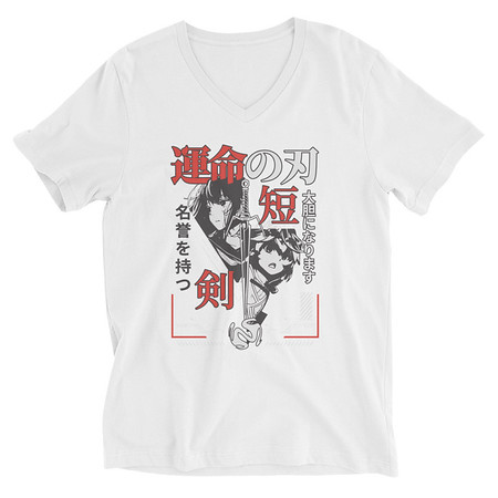 [ID: 223-G234] Blades of Fate - Japanese Manga Anime Unisex V-Neck Tee