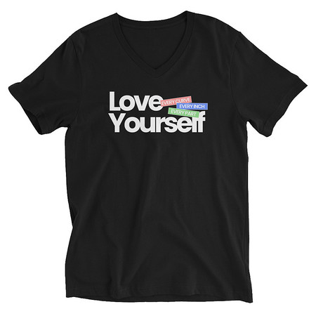 [ID: 223-G246] Body Positivity Unisex V-Neck Tee