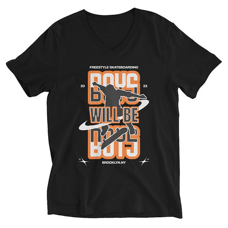 [ID: 223-G279] Boys will be boys Unisex V-Neck Tee