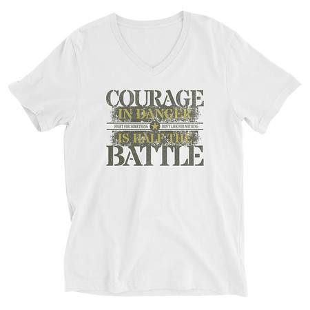 [ID: 223-G281] Brave Soldier Unisex V-Neck Tee