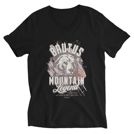 [ID: 223-G292] Brutus Mountain Legend Unisex V-Neck Tee