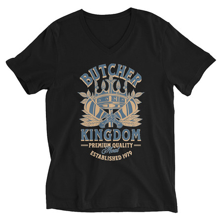 [ID: 223-G301] Butcher Kingdom - Royal Unisex V-Neck Tee