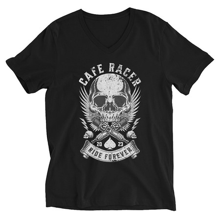 [ID: 223-G305] CAFE RACER Unisex V-Neck Tee